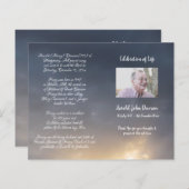 写真追悼式プログラム (正面/裏面)