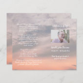 写真追悼式プログラム (正面/裏面)