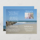 写真追悼式プログラム (正面/裏面)