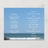 写真追悼式プログラム (裏面)