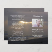 写真追悼式プログラム (正面/裏面)