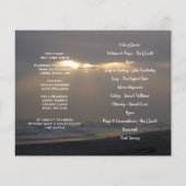 写真追悼式プログラム (裏面)