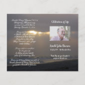 写真追悼式プログラム (正面)