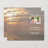 写真追悼式プログラム (正面/裏面)