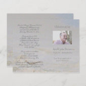 写真追悼式プログラム (正面/裏面)