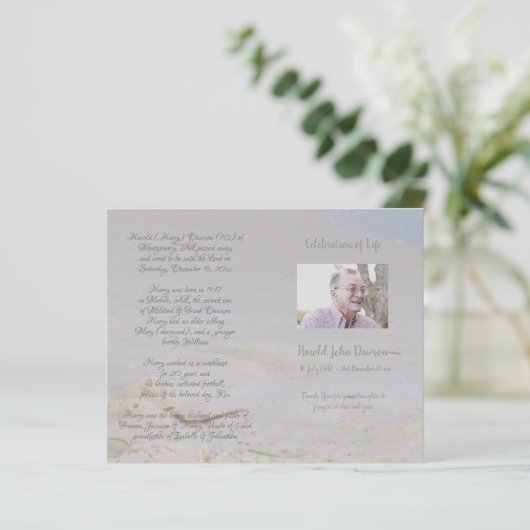 写真追悼式プログラム (スタンド正面)