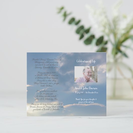 写真追悼式プログラム (スタンド正面)