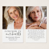 写真追悼式祈りの言葉 (正面&裏面)