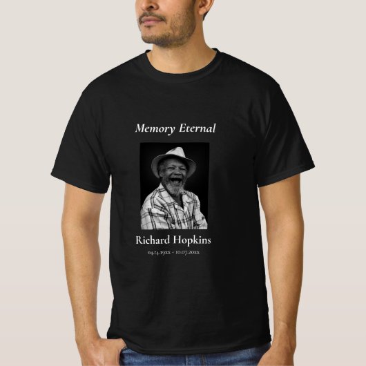 写真追悼正教会キリスト教男子 Tシャツ (正面)