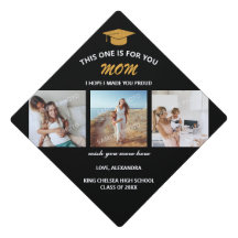 写真追悼母パーソナライズされたコラージュ卒業