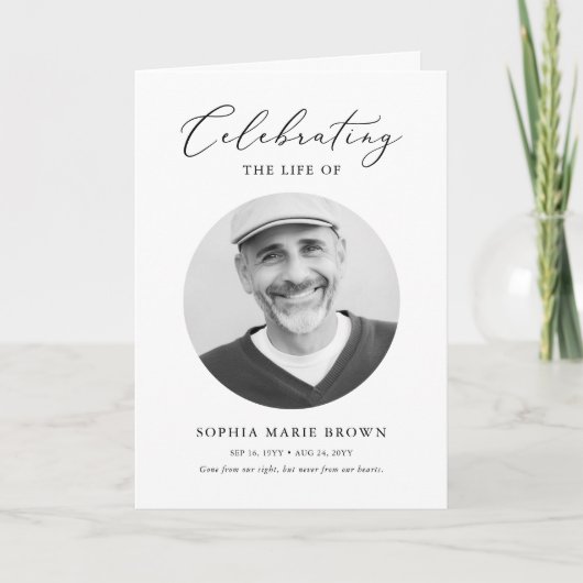 写真追悼法会 カード (正面)