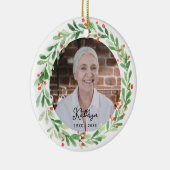 写真追悼記念クリスマスオーナメント セラミックオーナメント (右)