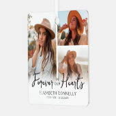 写真追悼記念3枚 メタルオーナメント (正面左)