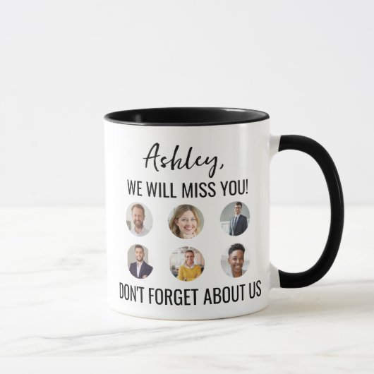 写真退職したと遠くに同僚を行く マグカップ (右)