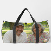 写真退職したのカスタマイズ追加 ダッフルバッグ (裏面)