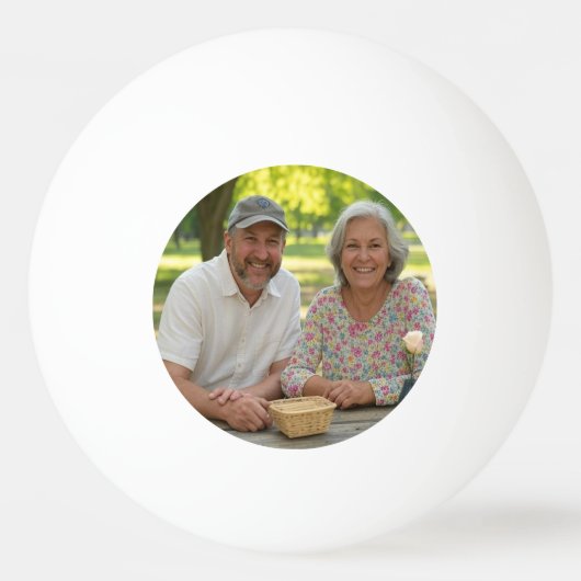 写真退職したのカスタマイズ追加 卓球ボール (正面)