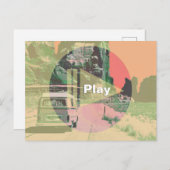 写真遊上のおもしろいボタン ポストカード (正面/裏面)