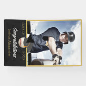 写真野球選手祝賀卒業生 横断幕 (横)