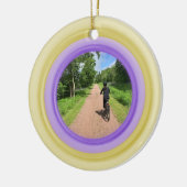 写真金ゴールドと紫セラミックオーナメントの追加 セラミックオーナメント (左)