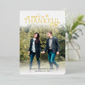 写真金ゴールドに感謝する 箔シーズンカード (立ち正面)