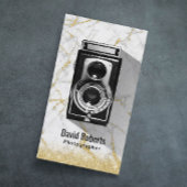 写真金ゴールドモダン大理石写真家カメラ 名刺