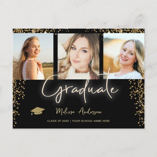 写真金ゴールド大学院海軍ブルーバルーン発表 ポストカード (正面)