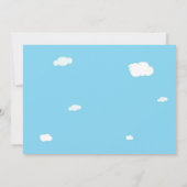 写真飛行機誕生日招待状 パイロットパーティー 招待状 (裏面)