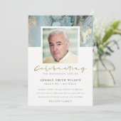 写真館祝追悼式招待状 サンキューカード (スタンド正面)