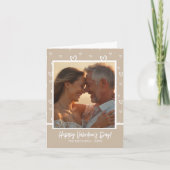 写真魅力的とメッセージでコーヒートーン シーズンカード (正面)