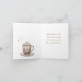 写真魅力的とメッセージでコーヒートーン シーズンカード (内部)