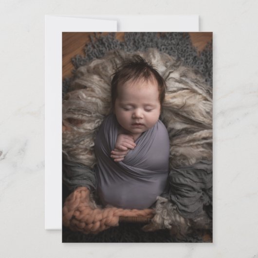 写真黒エレガント金ゴールド天洗法 招待状 (裏面)