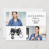 写真黒弓看護学校卒業 案内状 (正面)