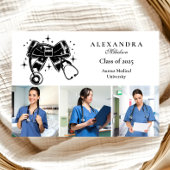 写真黒弓看護学校卒業 案内状