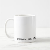写真027、最初STの上で蒸気を発しているBALDWIN 1924… コーヒーマグカップ (左)