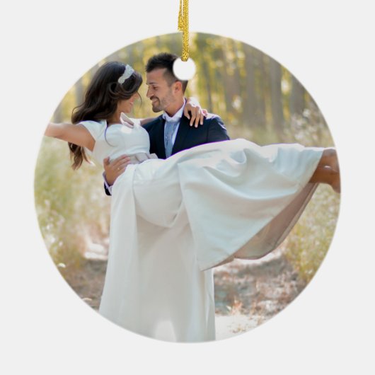 写真1回目のクリスマスMr. Poinsettiaフローラ セラミックオーナメント (裏面)