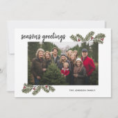 写真1松モダン枝書道 シーズンカード (正面)