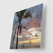 写真12シー海 スクエア壁時計 (傾斜)