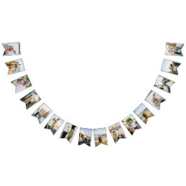 写真16周年記念結婚パーティーバナー バンティングフラッグ