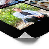 写真17枚のコラージュ – カラーを編集できる ポスター (角)