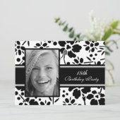 写真18バースデーパーティ招待状 招待状 (スタンド正面)