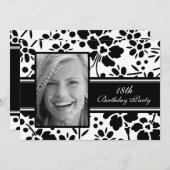 写真18バースデーパーティ招待状 招待状 (正面/裏面)
