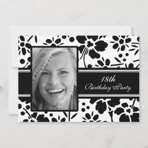 写真18バースデーパーティ招待状 招待状