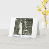 写真1、60周年おめでとう！ カード (黄色い花)