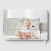 写真1st誕生日スクリプトピンク ゲストブック (裏面)