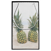 写真2パイナップルのビーチ結婚式 スモールペーパーバッグ (裏面)