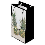写真2パイナップルのビーチ結婚式 スモールペーパーバッグ (裏面アングル)