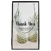 写真2パイナップルのビーチ結婚式 スモールペーパーバッグ (正面)