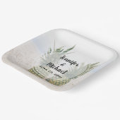 写真2パイナップルのビーチ結婚式 ペーパープレート (傾斜あり)