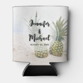 写真2パイナップルのビーチ結婚式 缶クーラー (正面)