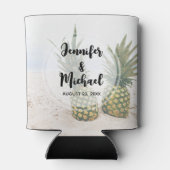 写真2パイナップルのビーチ結婚式 缶クーラー (裏面)